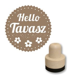 Foam stamp - Hello tavasz