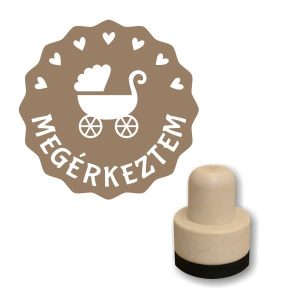 Foam stamp - Megérkeztem