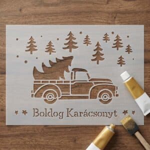 Stencil - Boldog karácsonyt