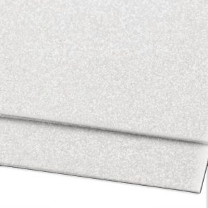 Csillámos dekorgumi (2 mm) - Fehér