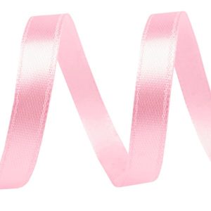 Szatén szalag - halvány rózsaszín, 10 m