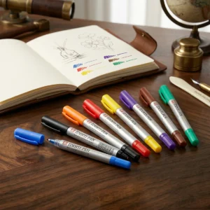 Identi-pen kétoldalú permanent alkoholos filctoll darabonként választható színben 0,4mm-es extra finom és 1,0mm-es finom heggyel permanent kontúrozó toll vegyes technikához