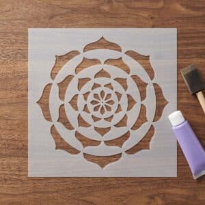 Stencil - Lotus mandala