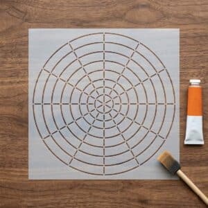 Stencil - Mandala pontozó - S12