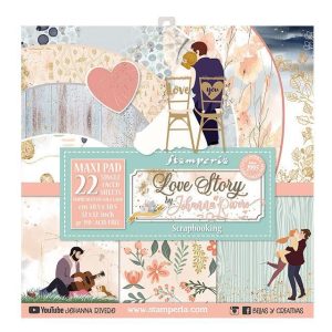 Scrapbook maxipad papír tömb - Love Story