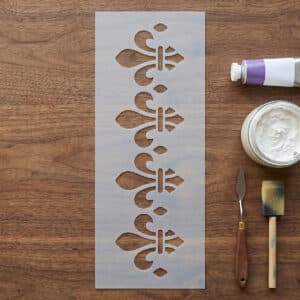 3D Stencil Sorminta 09 nyújtott 9,5x24 cm-es 0,5 mm vastag modern geometriai izometrikus kocka és térbeli optikai rácsmintázatú professzionális műanyag sablon stukkó hatáshoz és strukturáló pasztához