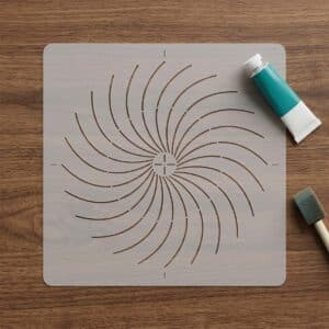 Media Stencil M30 no.018 - Mandala pontozó sablon