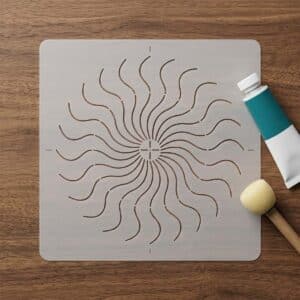 Media Stencil M30 no.020 - Mandala pontozó sablon