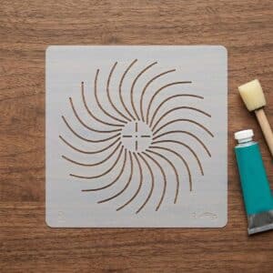 Media Stencil no.034 - Mandala pontozó sablon