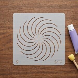 Media Stencil no.035 - Mandala pontozó sablon