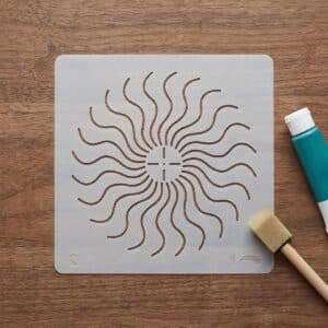 Media Stencil no.036 - Mandala pontozó sablon