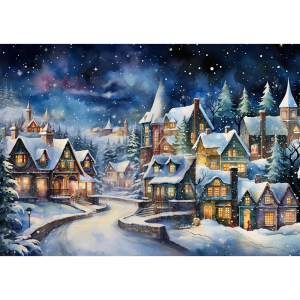 Rizspapir - A3 - FPR-A3002 - Téli esti táj