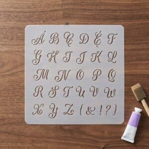 Media Stencil no.037 - Abc betűk