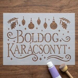 Stencil - Boldog Karácsonyt