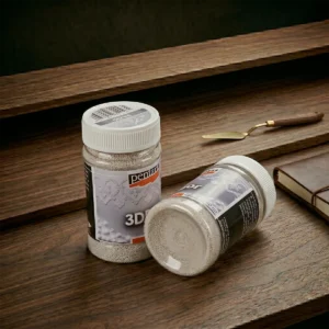 Pentart durva 3D por 100 ml-es tégelyes kiszerelésben színsemleges durva szemcsés strukturáló por akrilfestékbe keveréshez és rusztikus 3D felületek készítéséhez