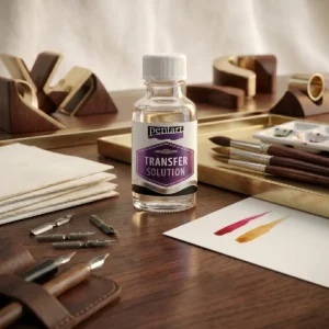 Expressz transzfer oldat 20 ml-es üveges kiszerelésben gyors és dörzsölésmentes képátvitelhez és lézernyomtatott minták transzferálásához fára és textilre