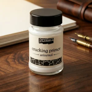 Univerzális repesztő alapozó 100 ml-es tégelyes kiszerelésben vízbázisú egyfázisos antik repesztő médium akrilfestékek és struktúrpaszták repesztéséhez bútorfestéshez