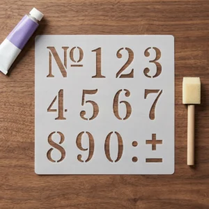 Media Stencil No. 040 - Numbers