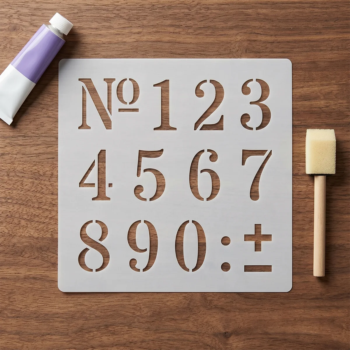 Media Stencil No. 040 - Numbers