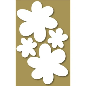 Styrofoam Figure Set, 6-12cm - Daisies assorted