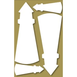 Styrofoam Figure Set, 6-12cm - Lighthouse