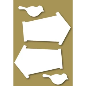 Styrofoam Figure Set, 6-12cm - Small Bird with House